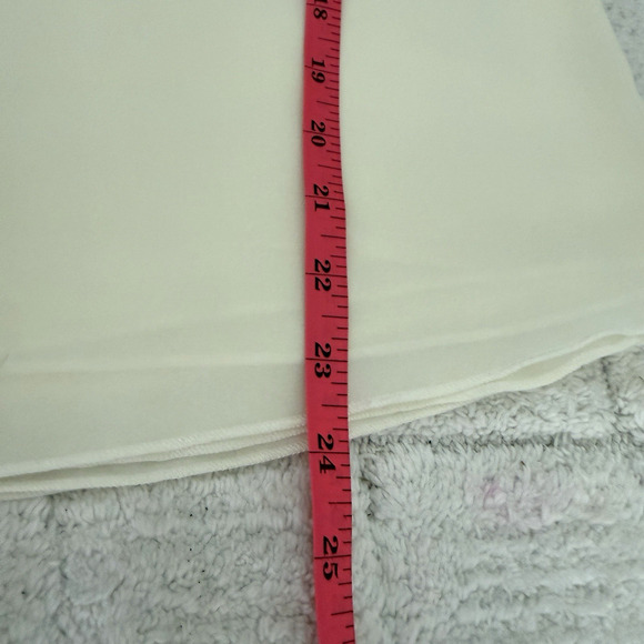 Womens White Sleeveless Blouse Size Small Fairy Flowy Vanilla Girl Babydoll - Picture 7 of 9